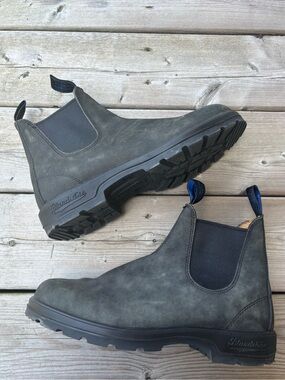 M 9 W 11 Blundstone Boots Winter Unisex Rustic Black Leather Waterproof
